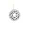 Northlight 2.75&#x22; White Frosted Donut with Pine and Berry Christmas Ornament